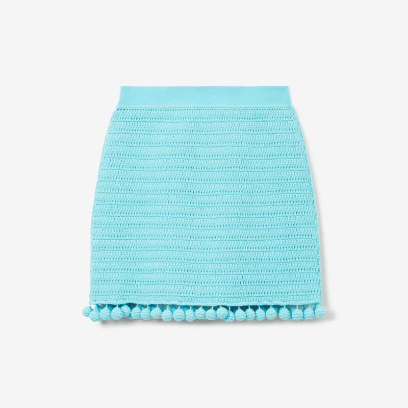 Crochet Technical Cotton Mini Skirt 1