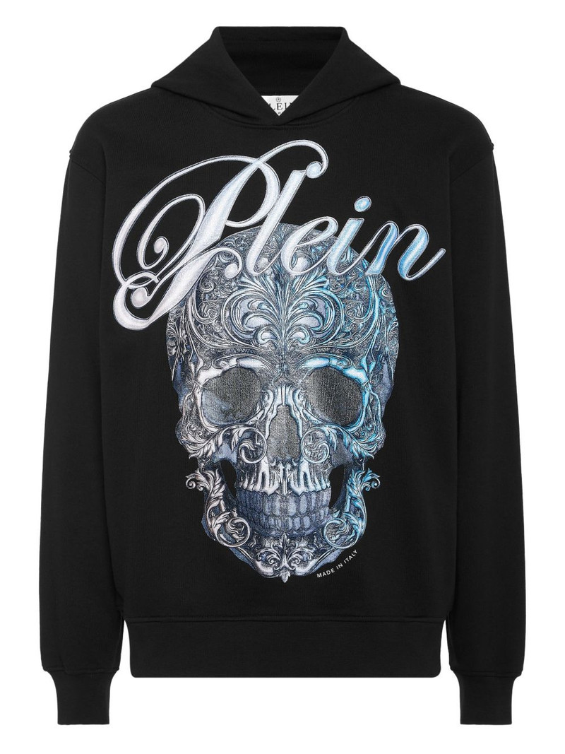 skull-print hoodie 1