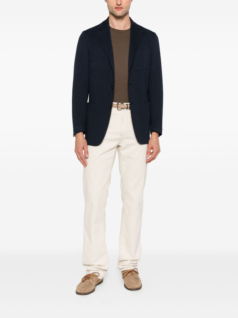 Canali patch-pocket two-button blazer outlook