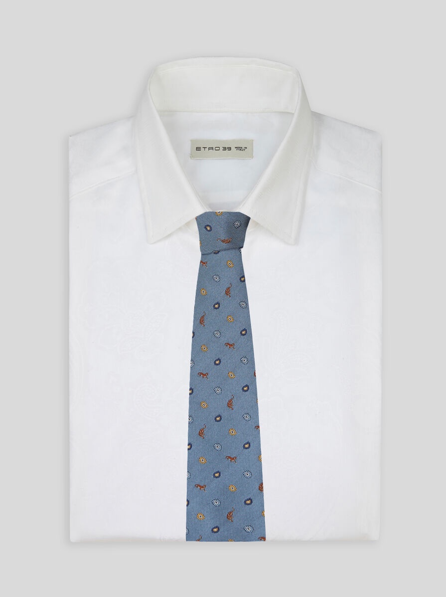 SILK JACQUARD TIE - 2