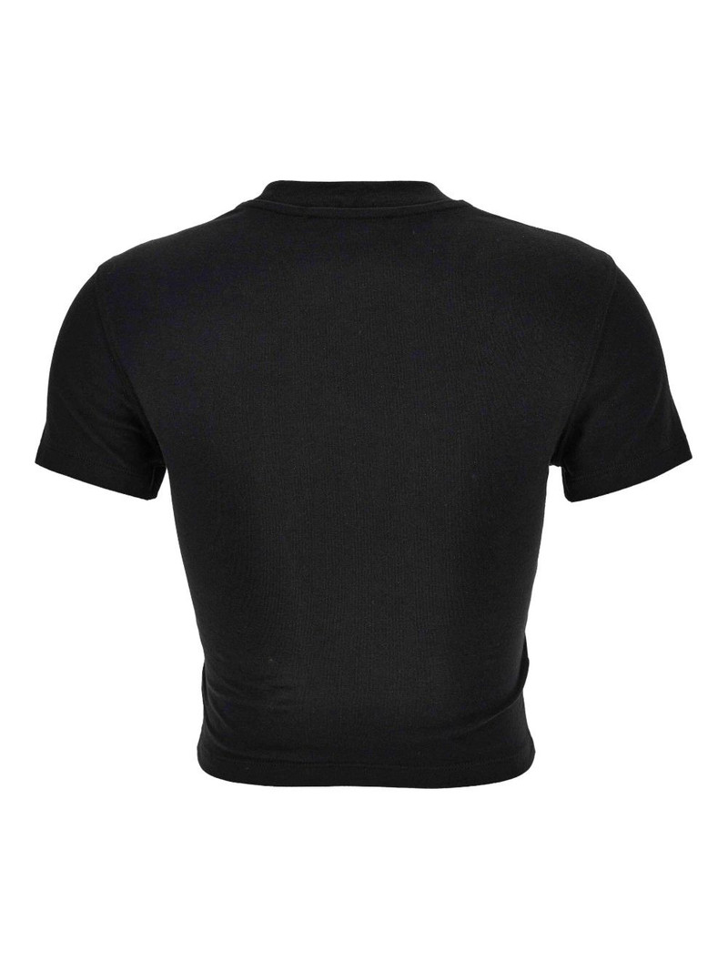 VERSACE JEANS COUTURE butterfly-embellished cropped top outlook