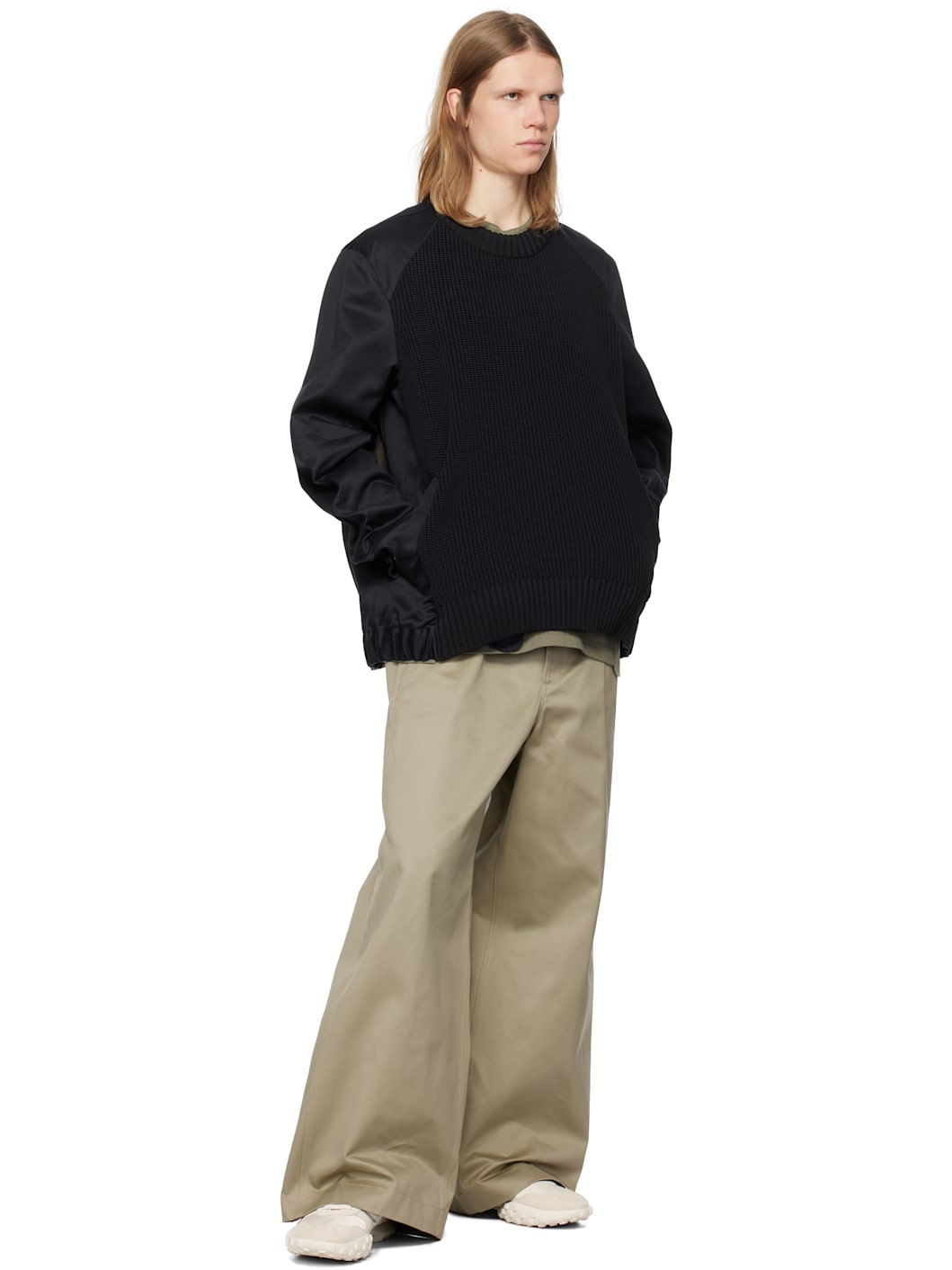 sacai Cotton Chino Mix Pullover | REVERSIBLE