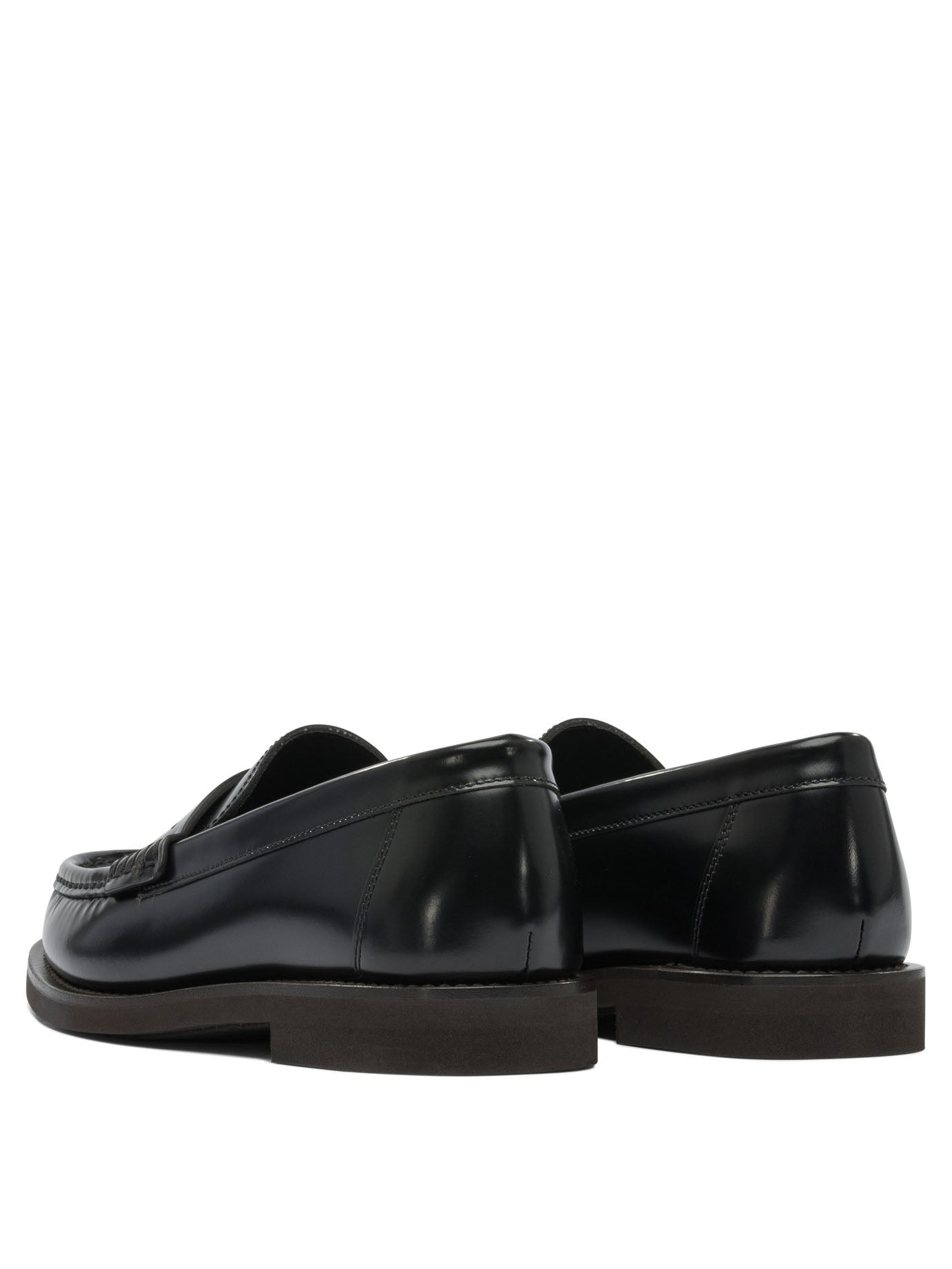 Brunello Cucinelli Women Leather Loafers With Jewel Detailing - 4