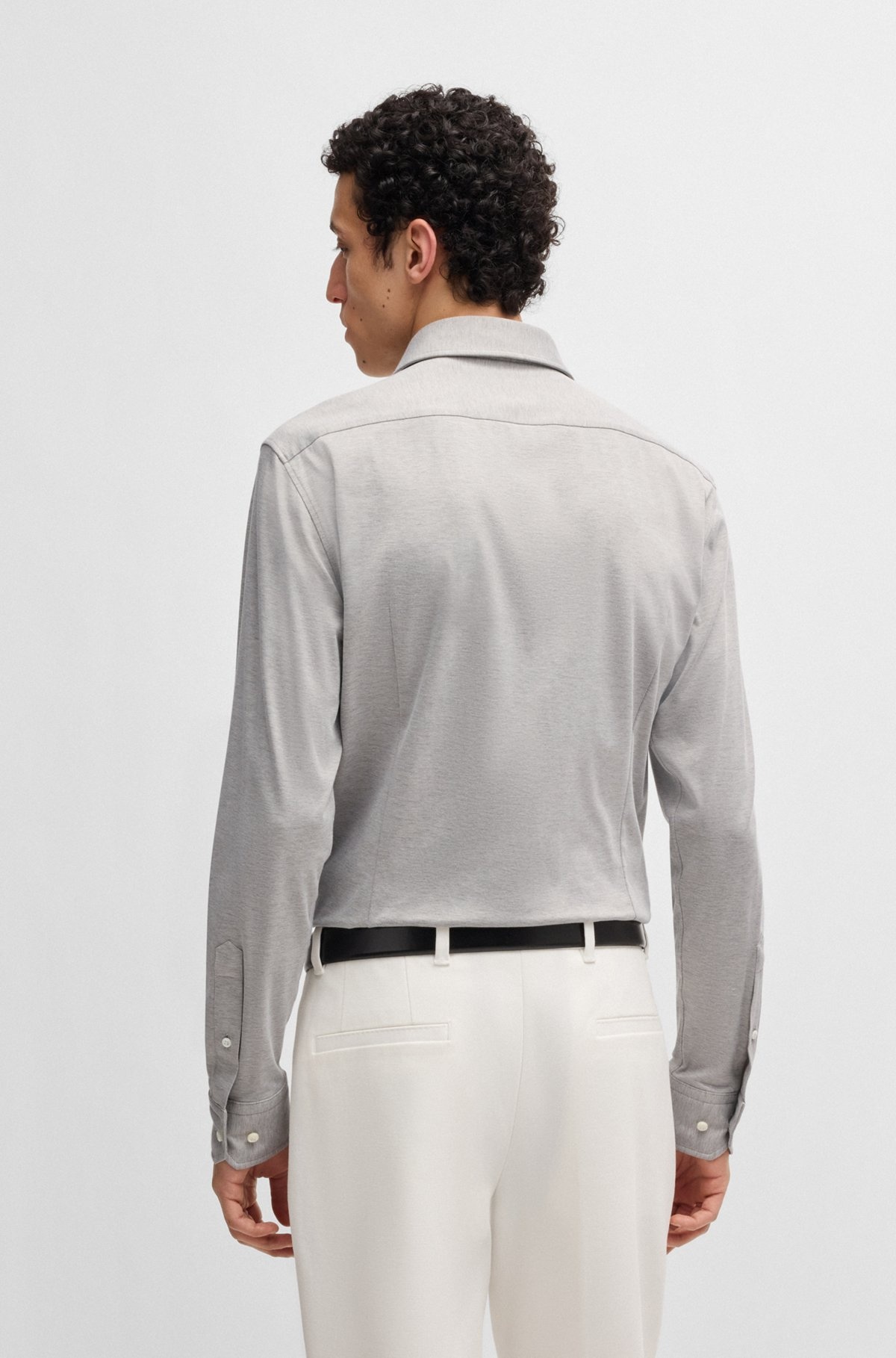 SLIM-FIT SHIRT IN A STRETCH-COTTON - 5
