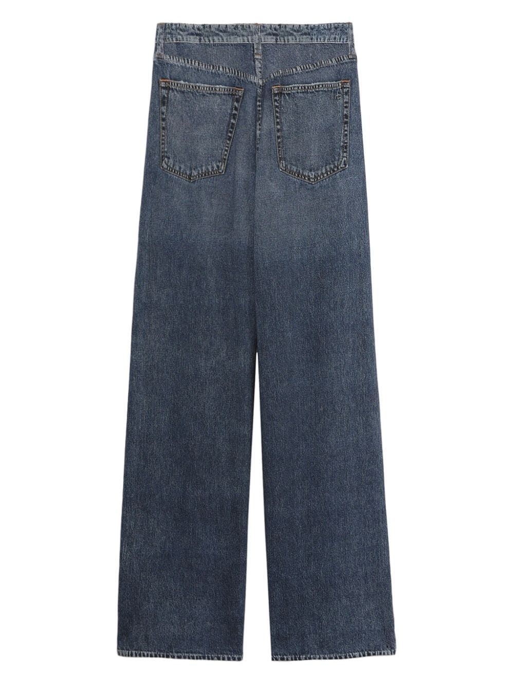 mid-rise wide-leg jeans - 6
