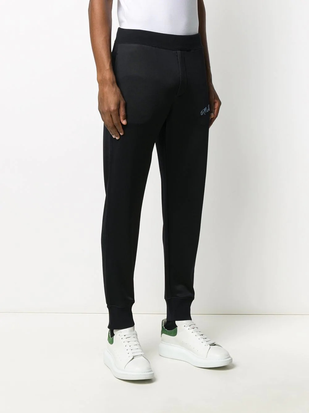 embroidered logo track pants - 3