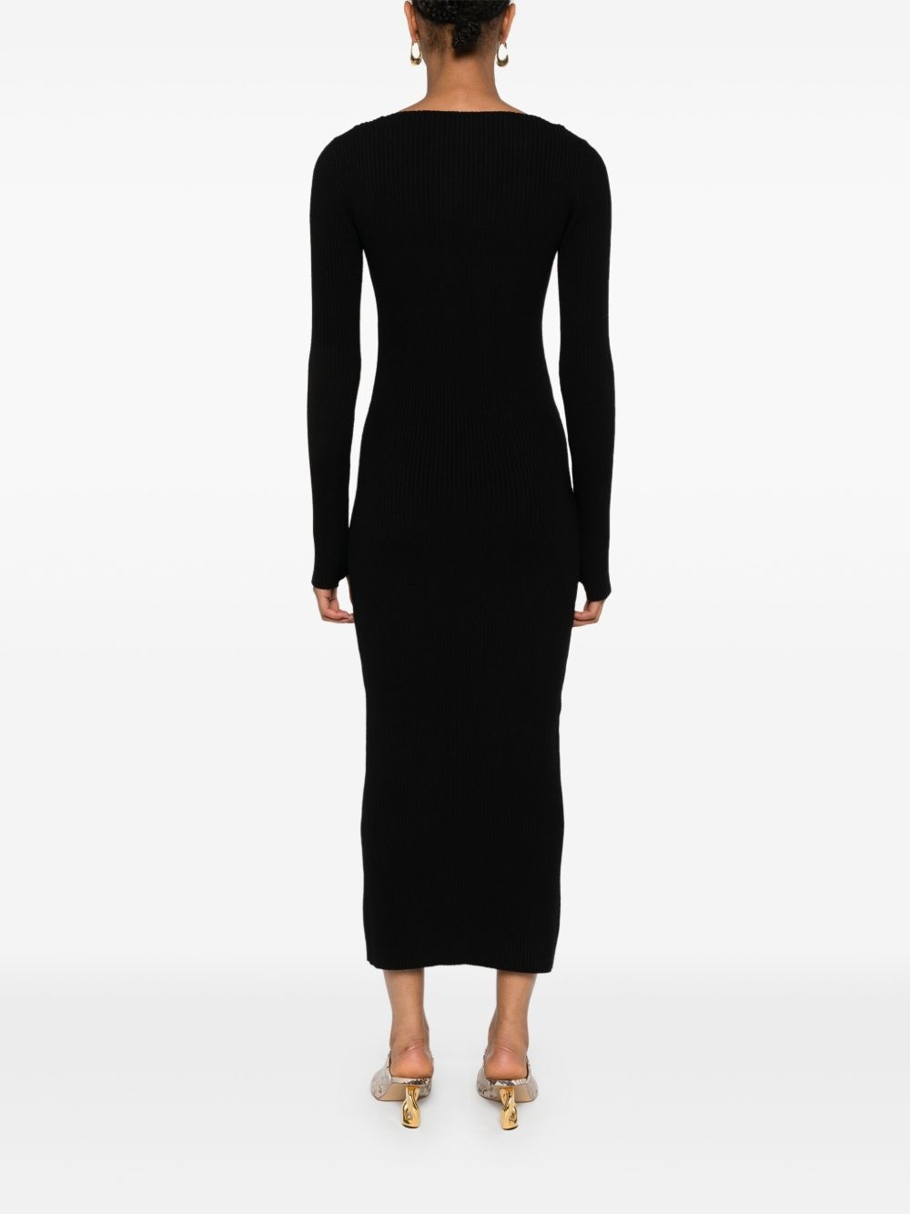 corset ribbed maxi dress - 4