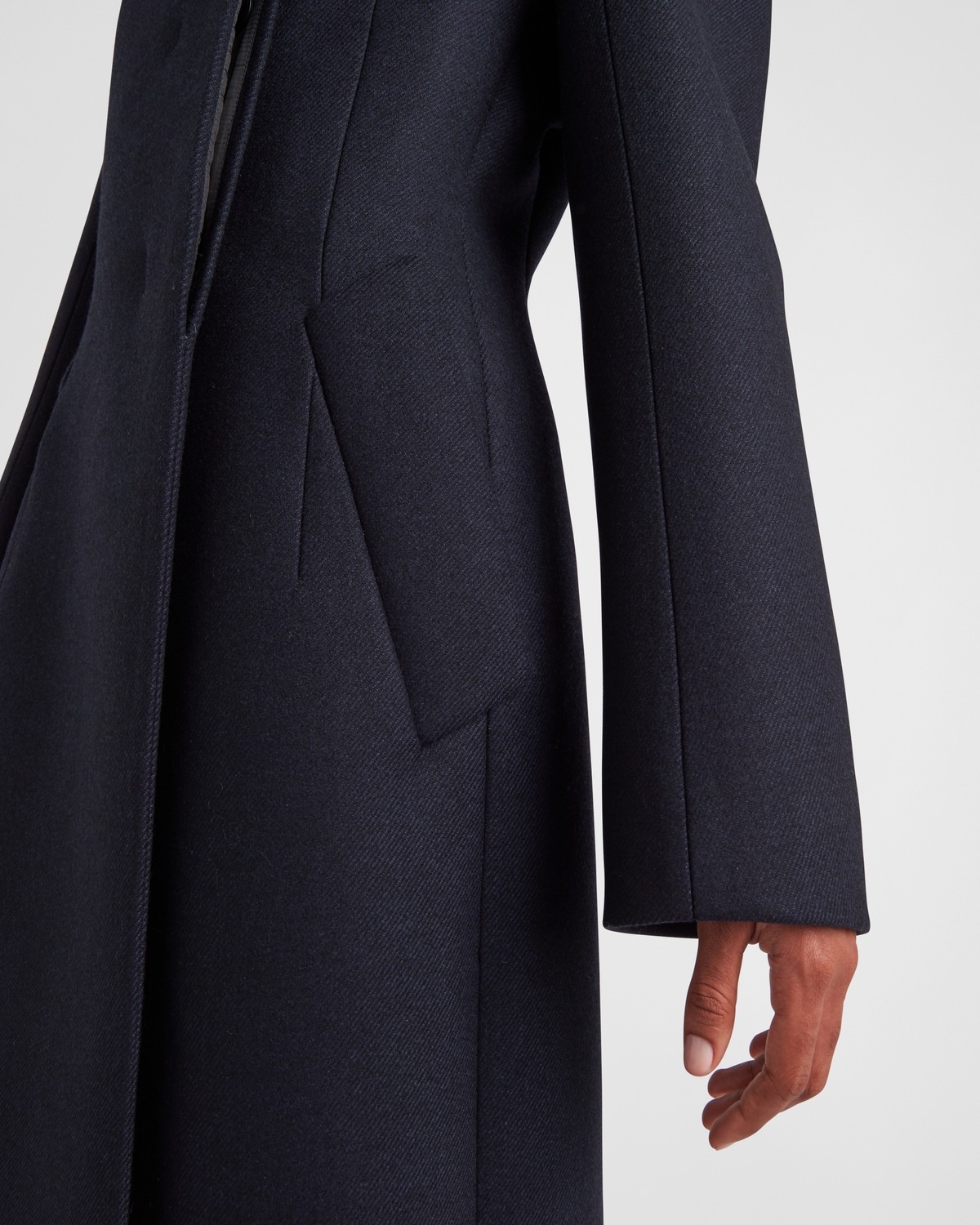 Double-breasted cloth coat - 6