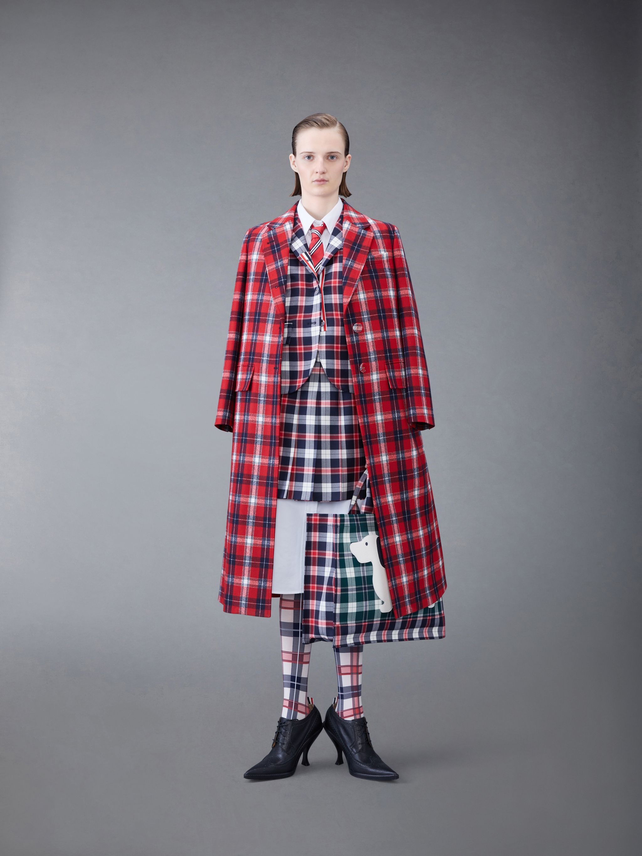 Tartan Twill High Armhole Sport Coat - 4