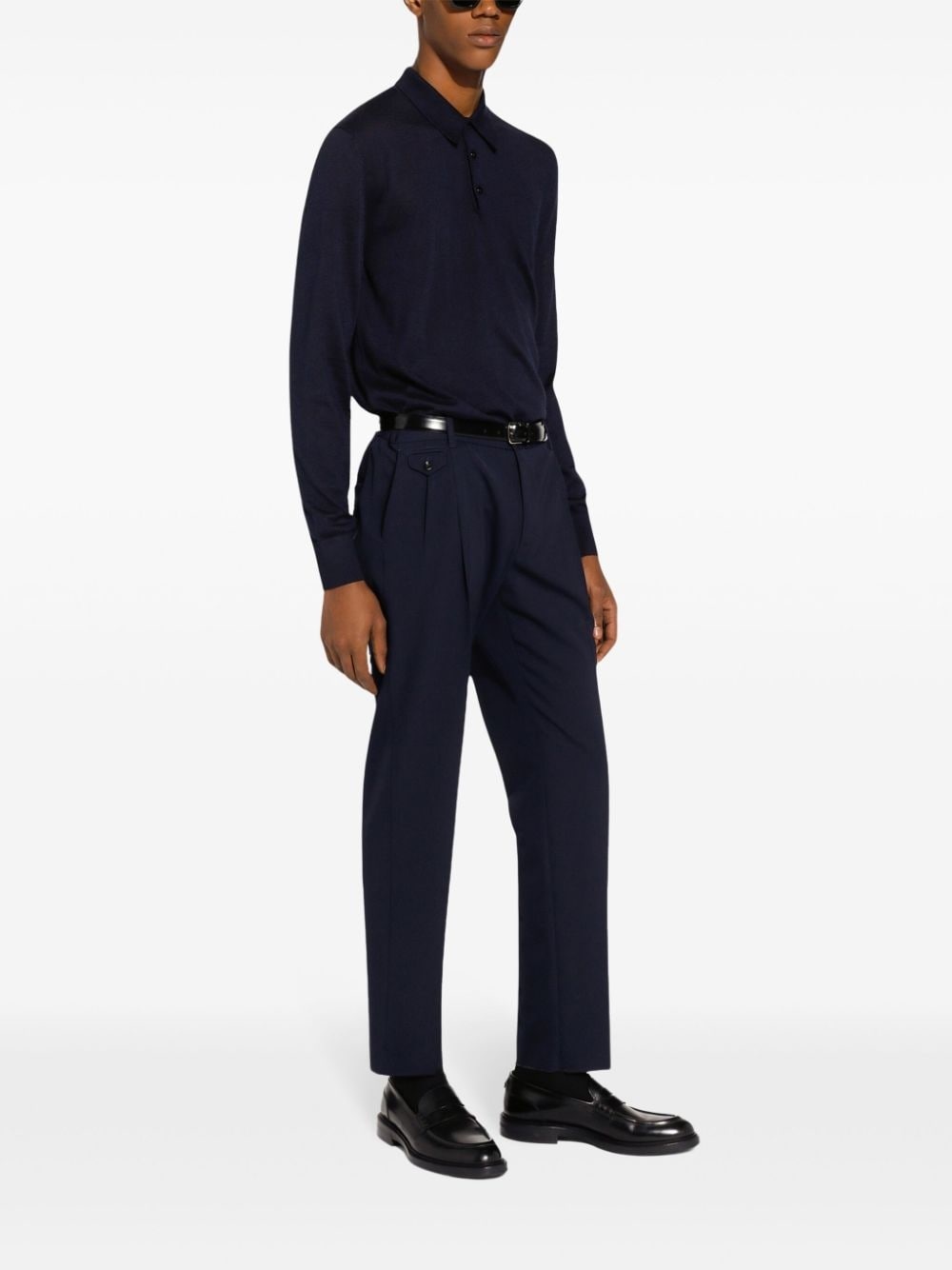 Polo-collar sweatshirt - 3