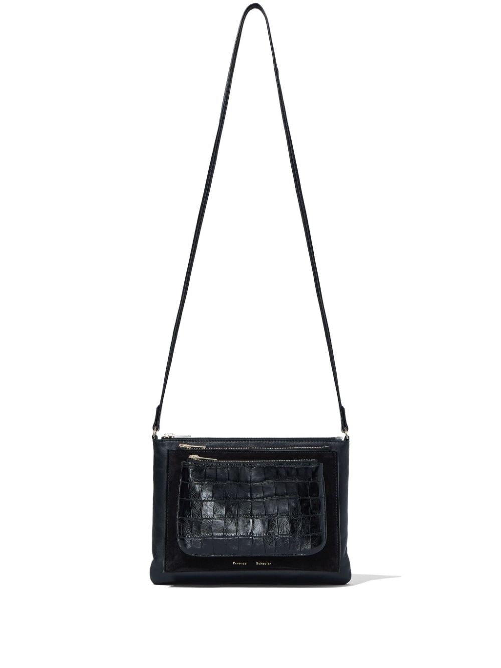 Triple Zip leather pouch - 1