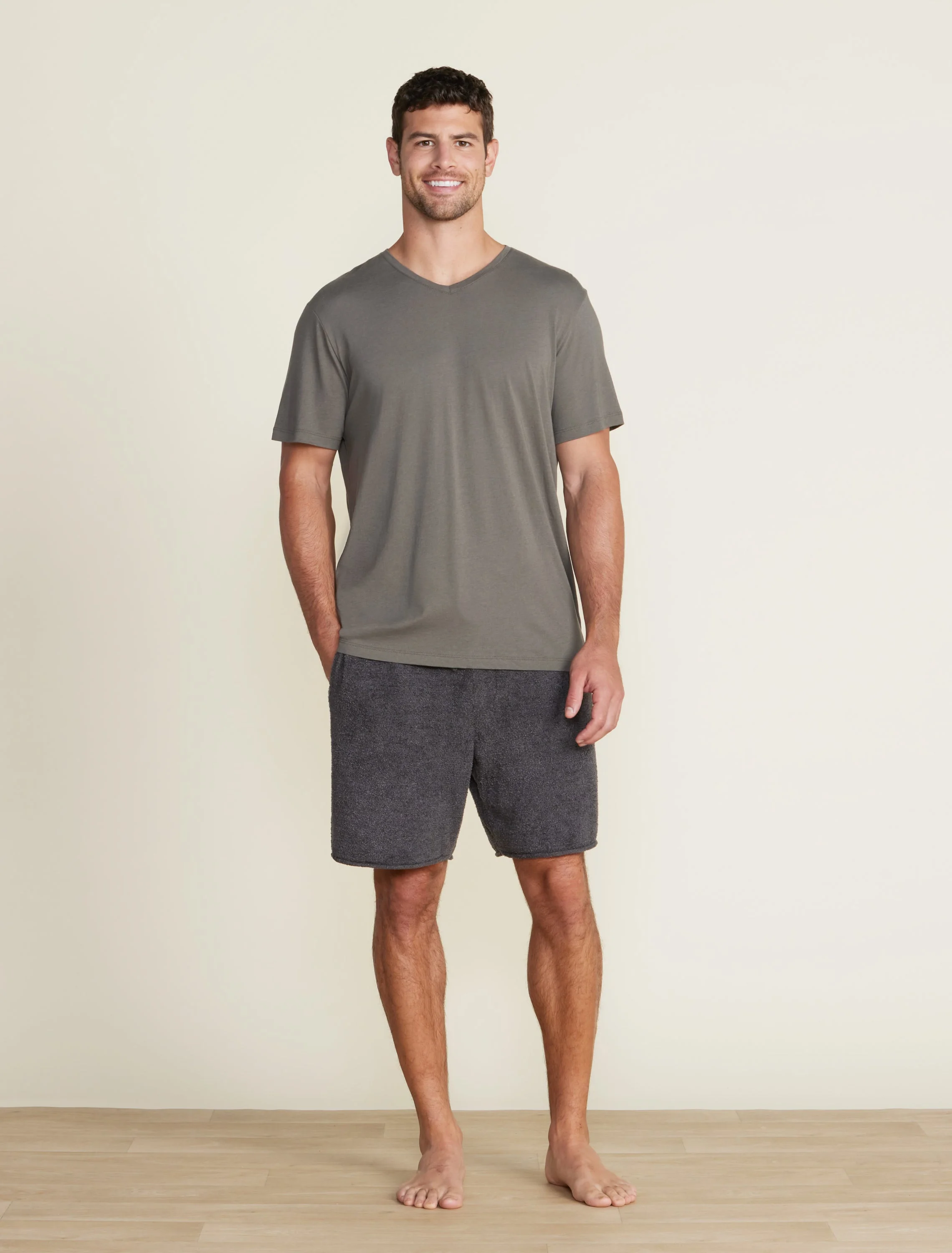 Malibu Collection® Cotton Modal V-Neck Basic Tee - 1