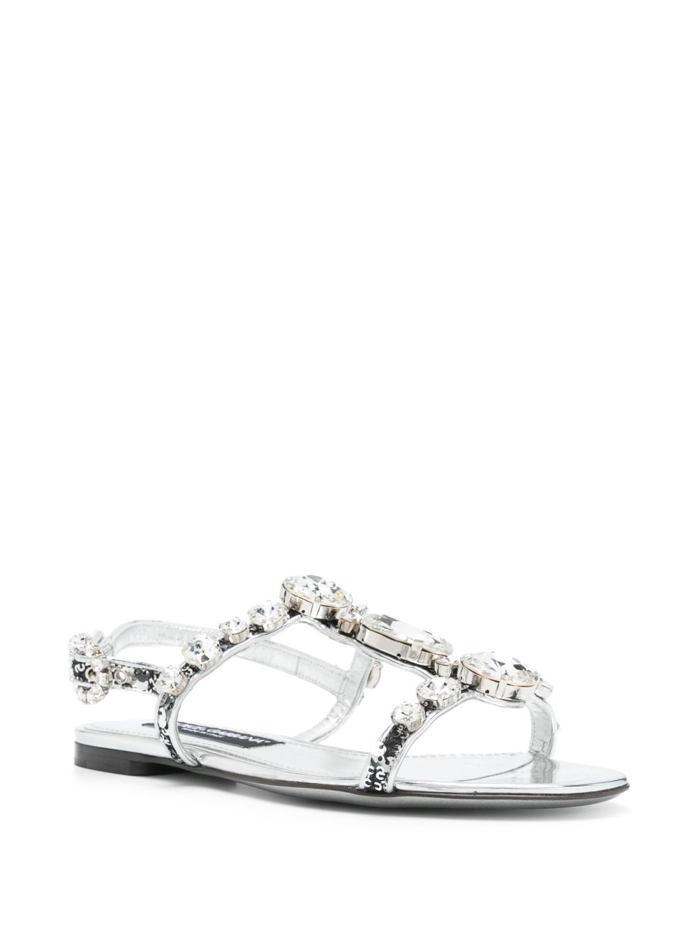 crystal-embellished sandals - 2