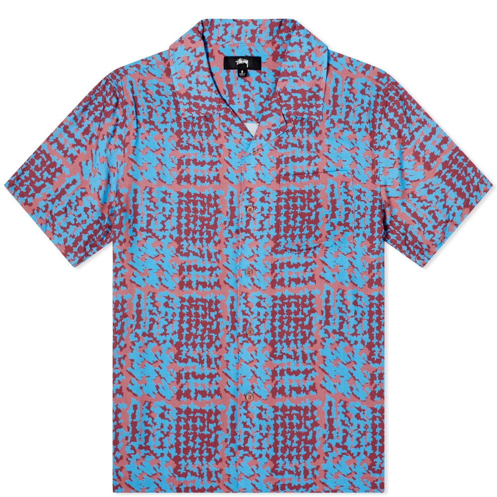 Stussy Hand Drawn Houndstooth Shirt - 1