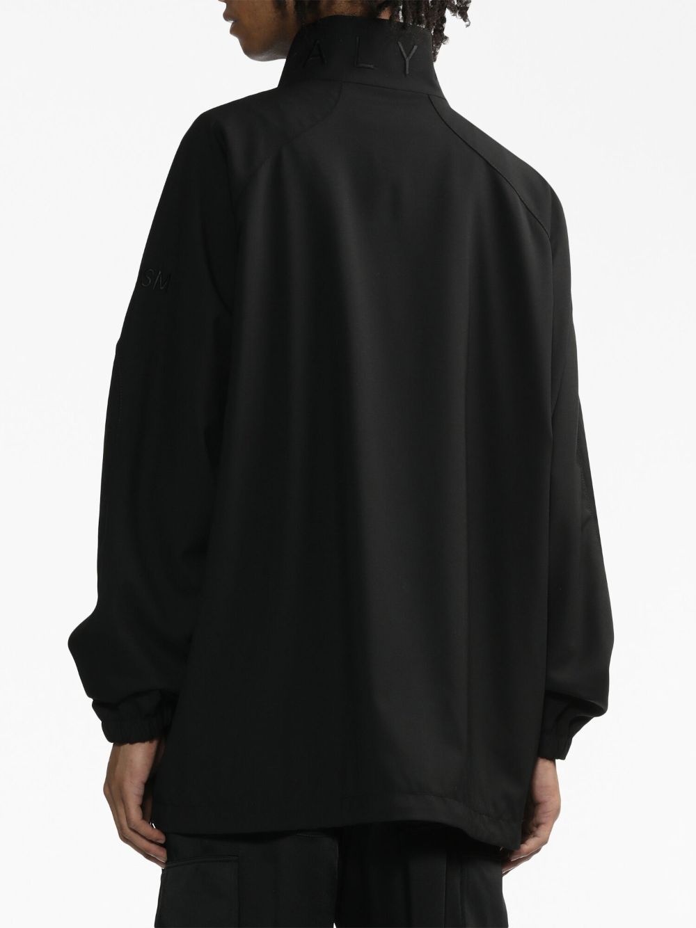 high-neck zip-detail jacket - 4