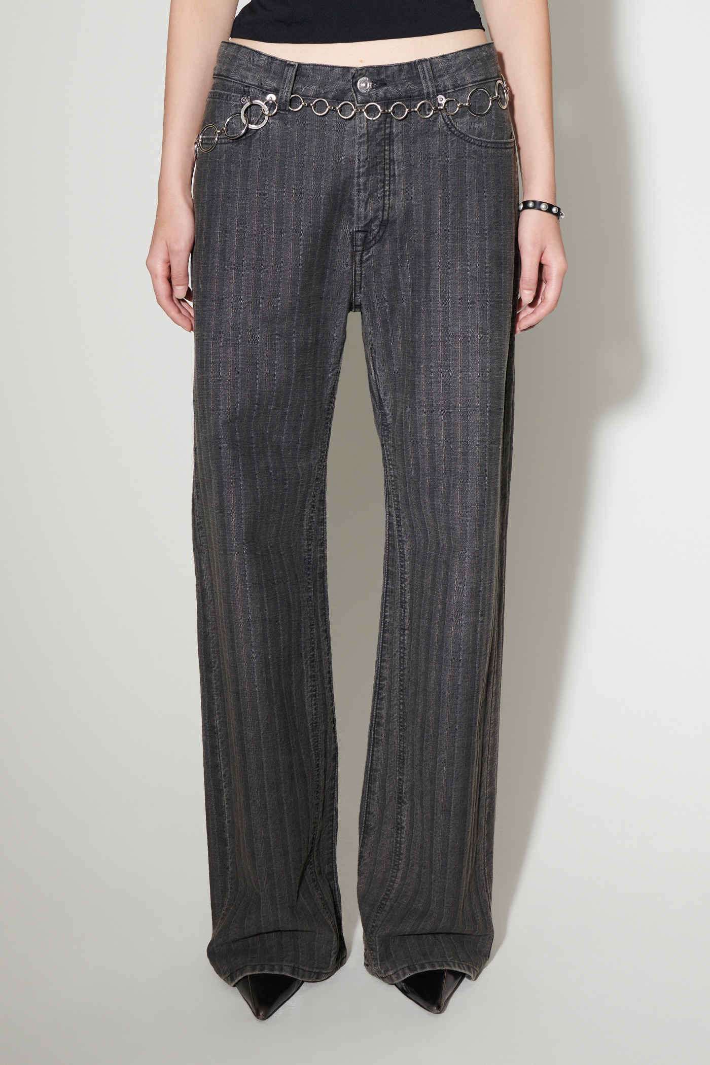 Treble Cut Washed Grey Torino Stripe - 9