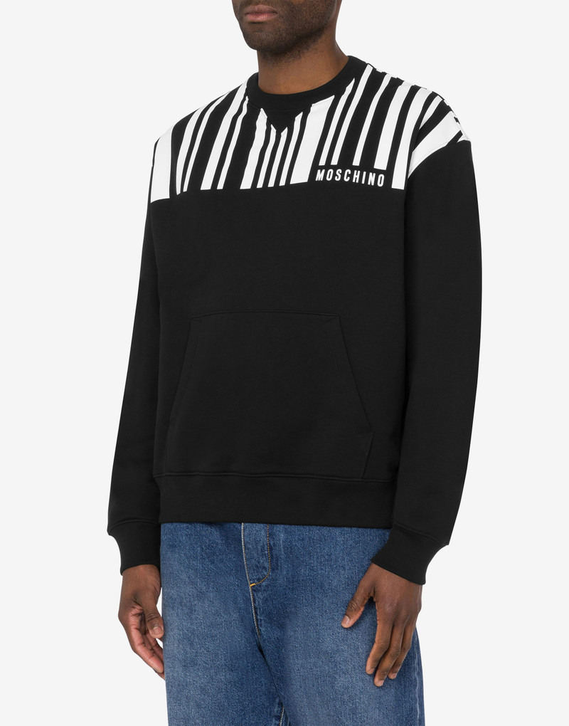 Moschino COTTON SWEATSHIRT BARCODE outlook