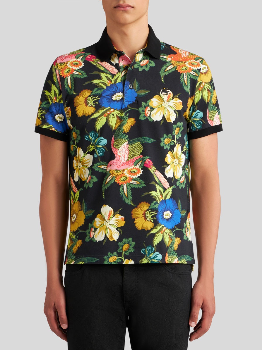 POLO SHIRT WITH FLORAL PRINT - 2