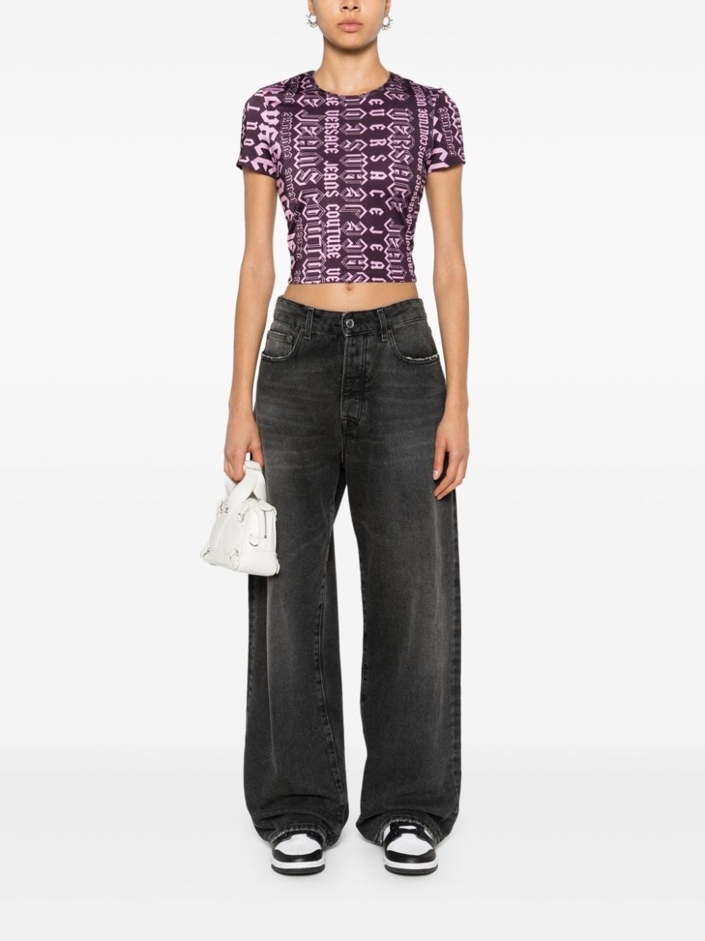Logomania cropped T-shirt - 2
