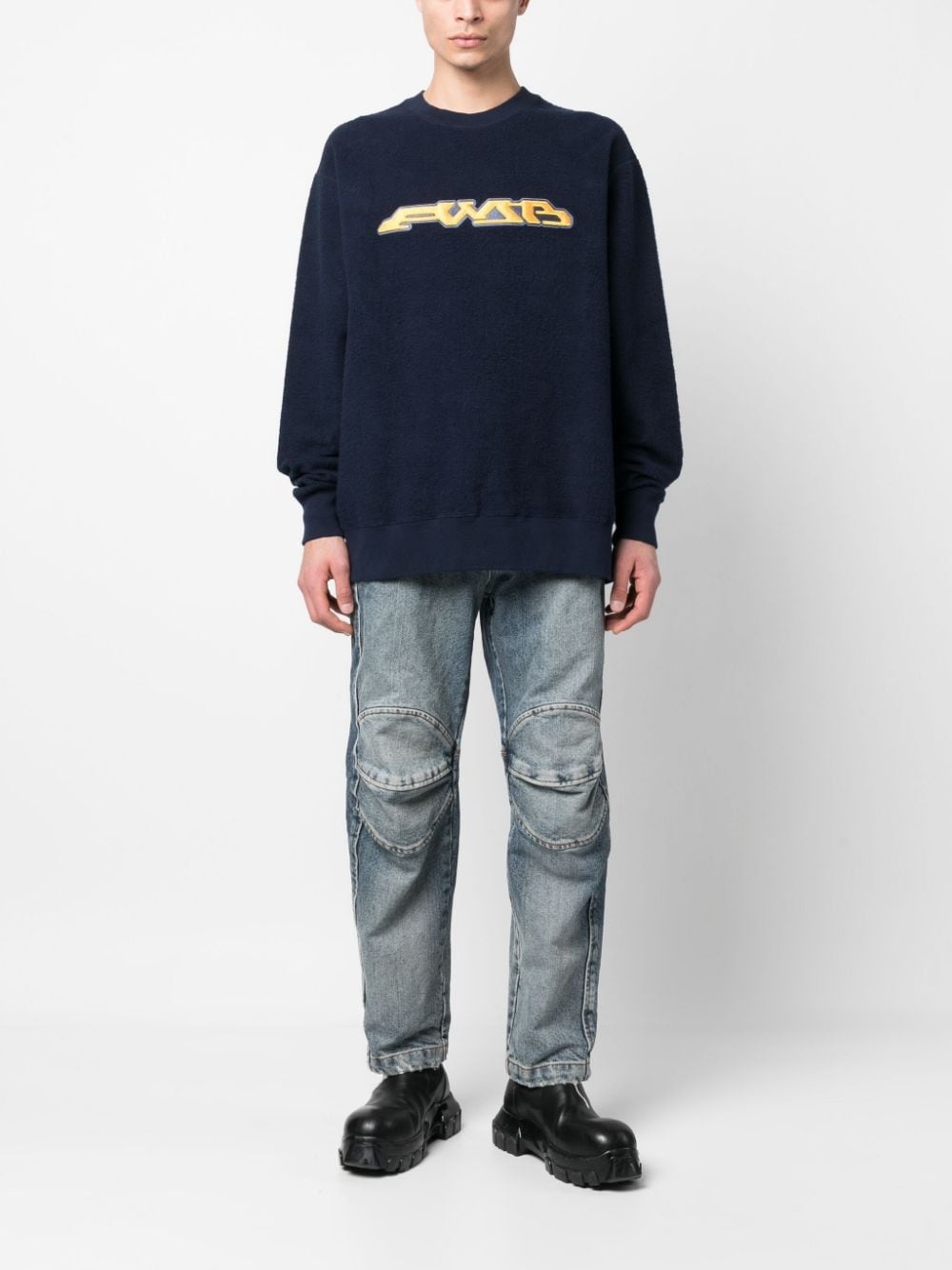 graphic-print long sleeves sweatshirt - 2