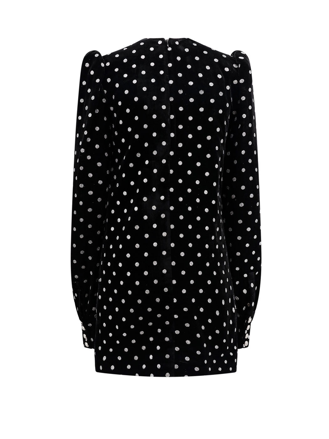 Velvet dress with lurex polka-dots motif - 2