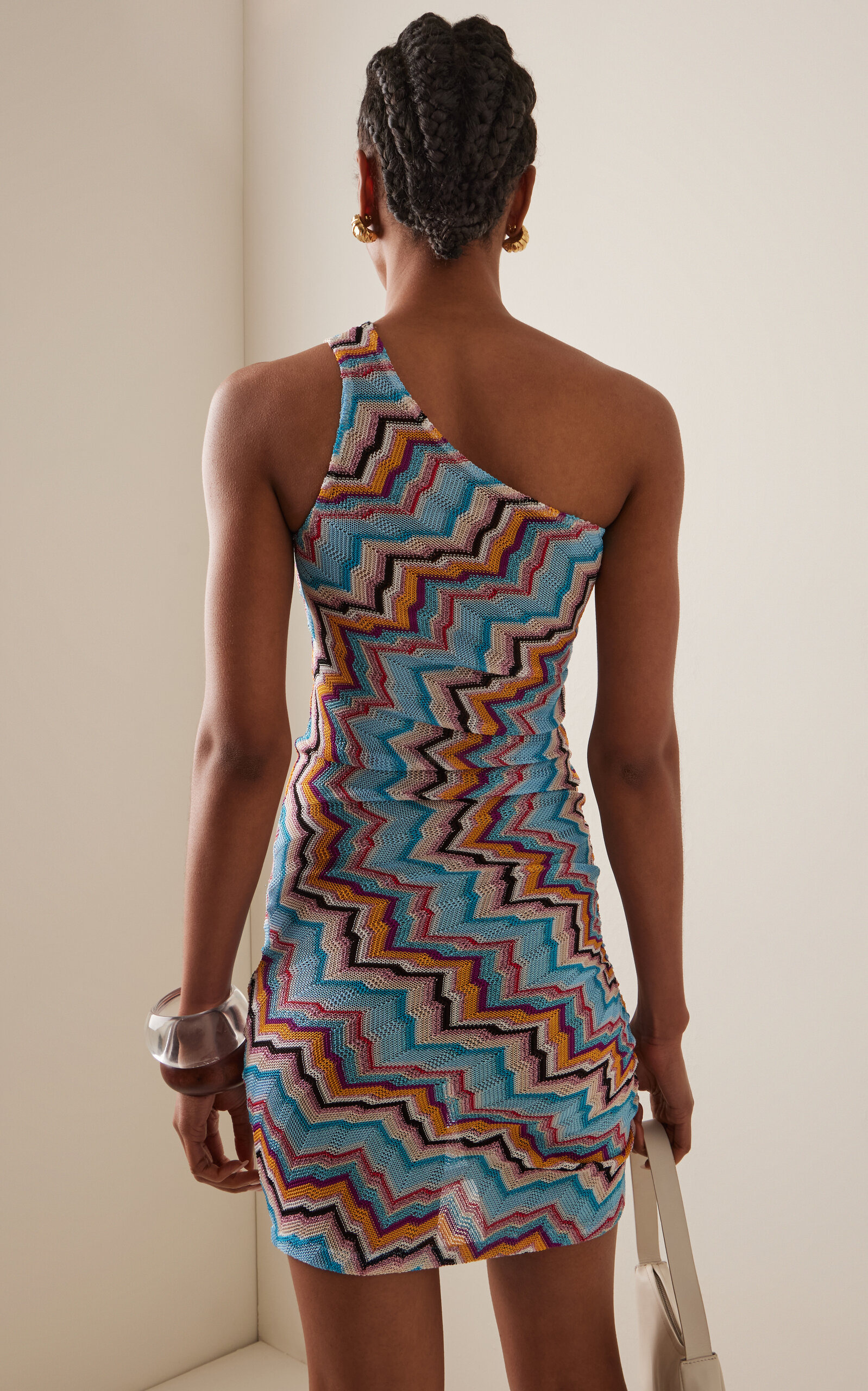 Knit One-Shoulder Mini Dress multi - 4