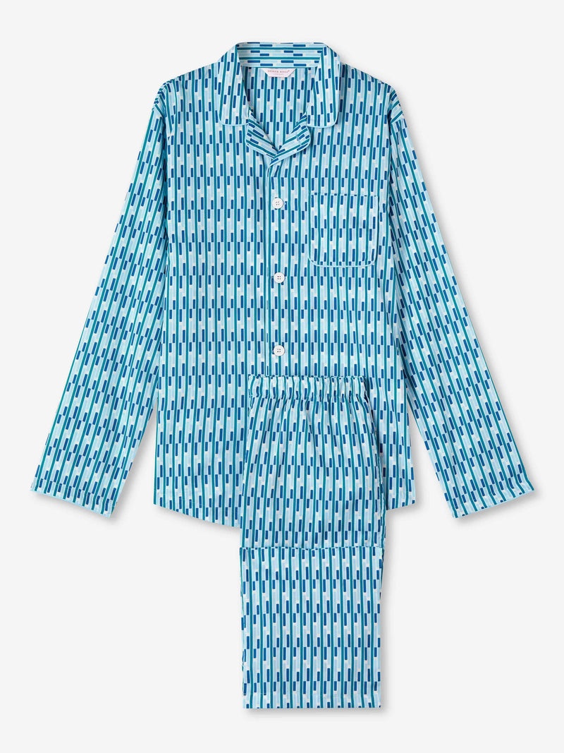 Men's Modern Fit Pyjamas Ledbury 53 Cotton Batiste Multi - 1