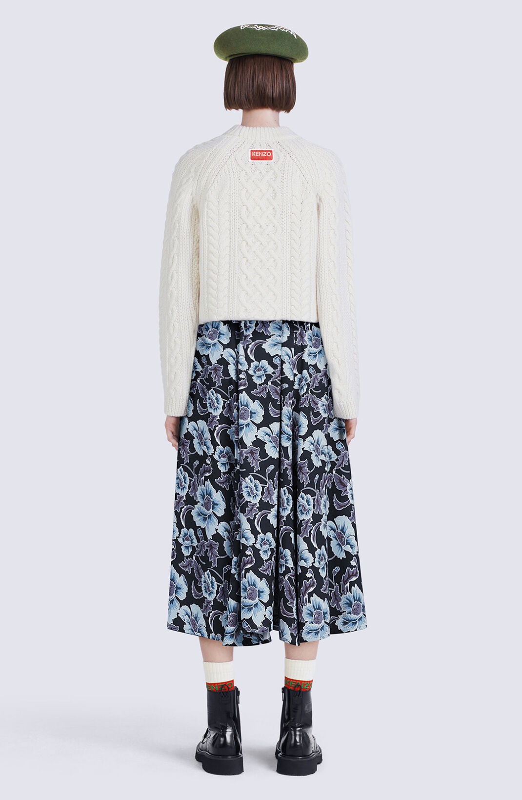 'Jungle Camo' midi skirt - 4