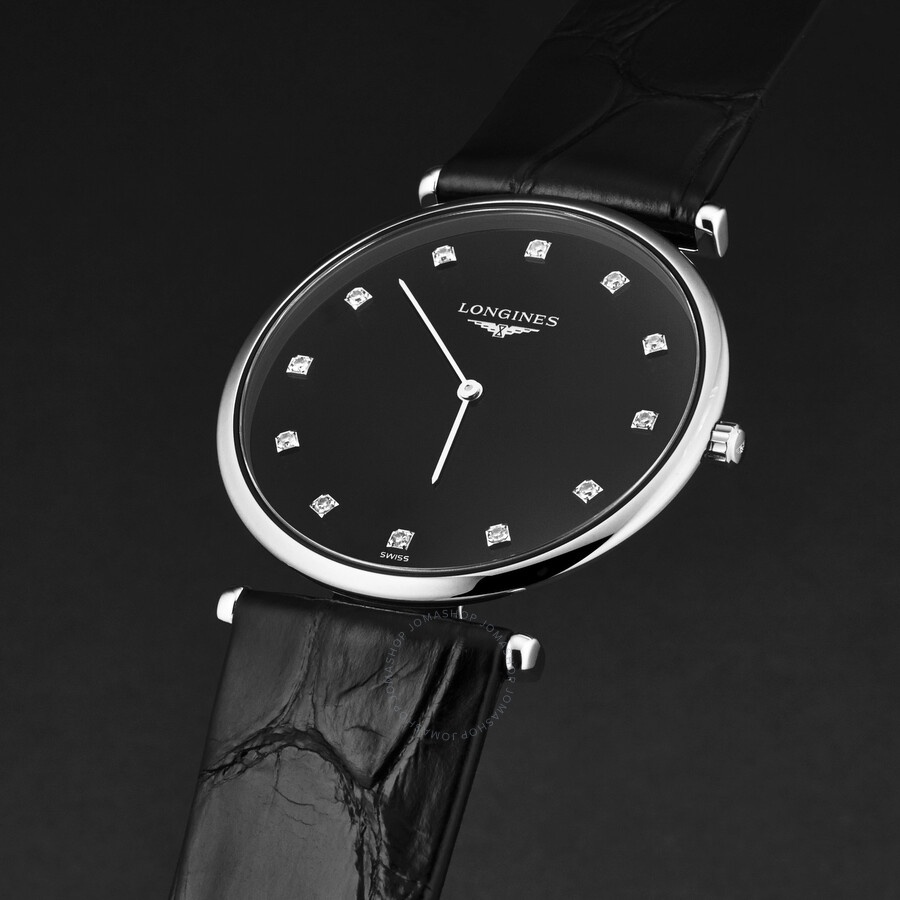 Longines La Grande Classique Quartz Diamond Black Dial Ladies Watch L4.709.4.55.2 - 2