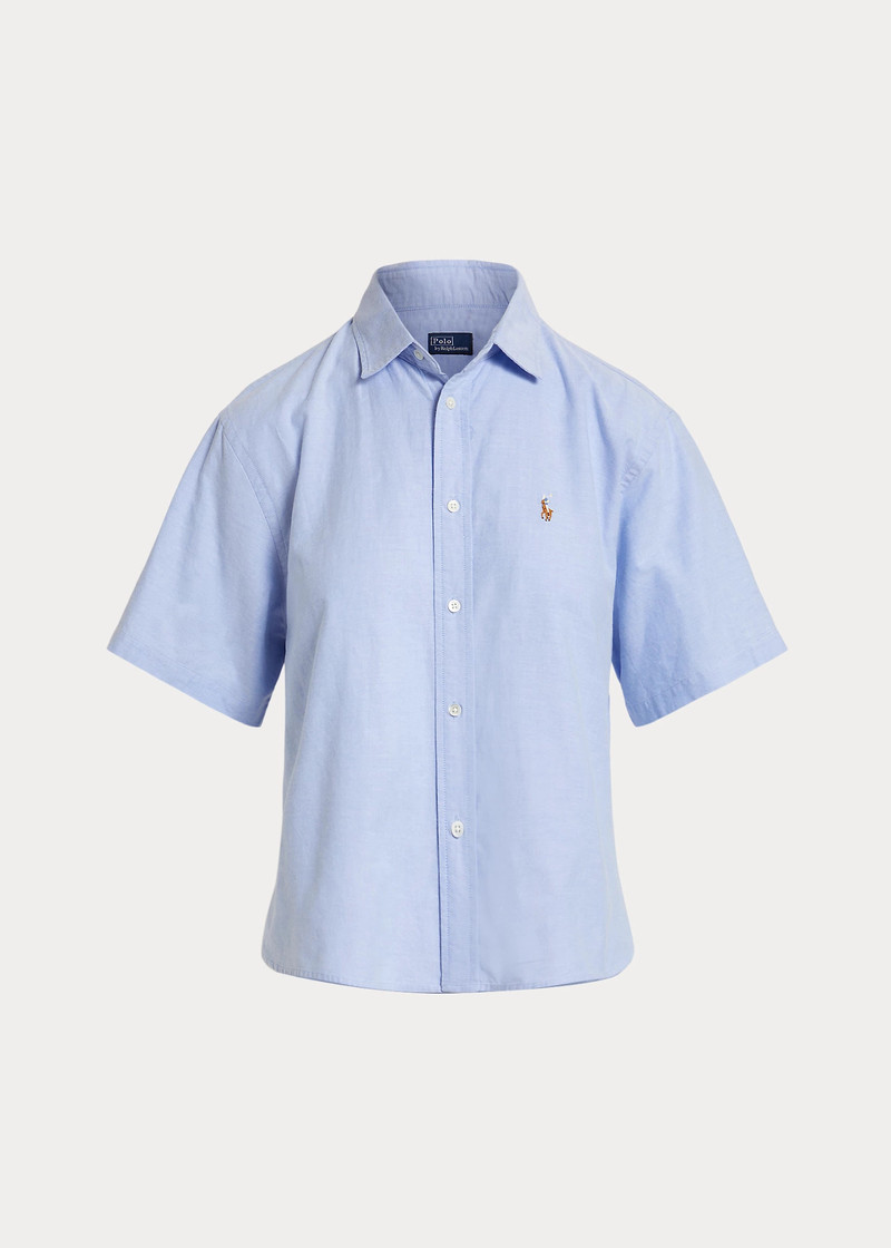 Cotton Oxford Short-Sleeve Shirt 1