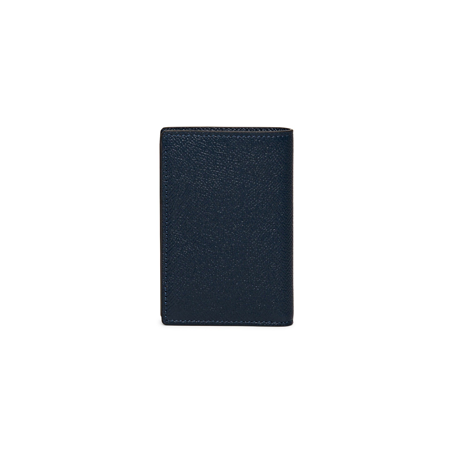 Blue saffiano leather vertical wallet - 2