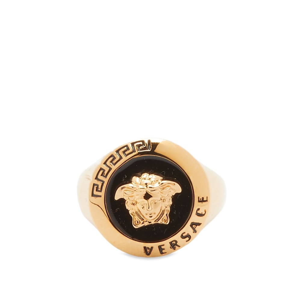 Versace Logo Medusa Signet Ring - 1