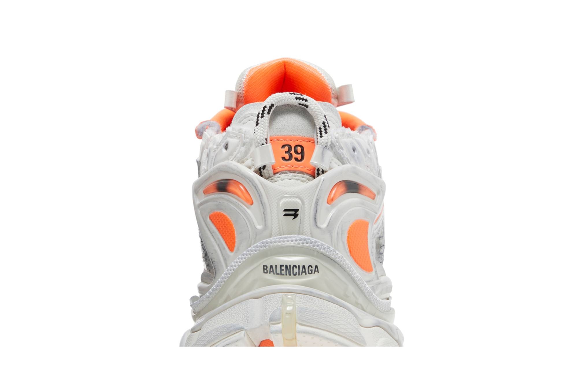 Balenciaga Wmns Runner Sneaker 'White Fluo Orange' - 7
