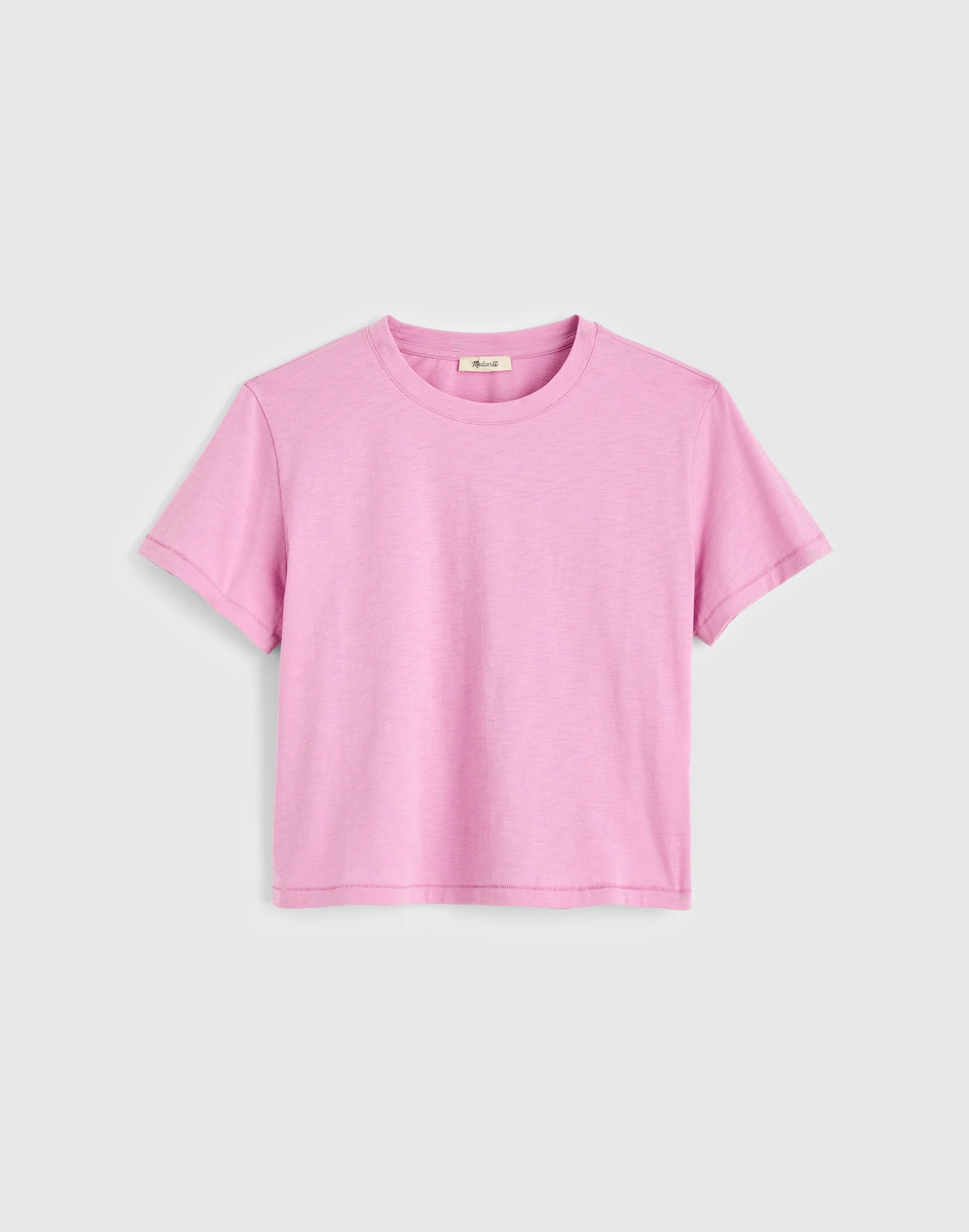 The Easy Crop Crewneck Tee in Soft Slub - 1