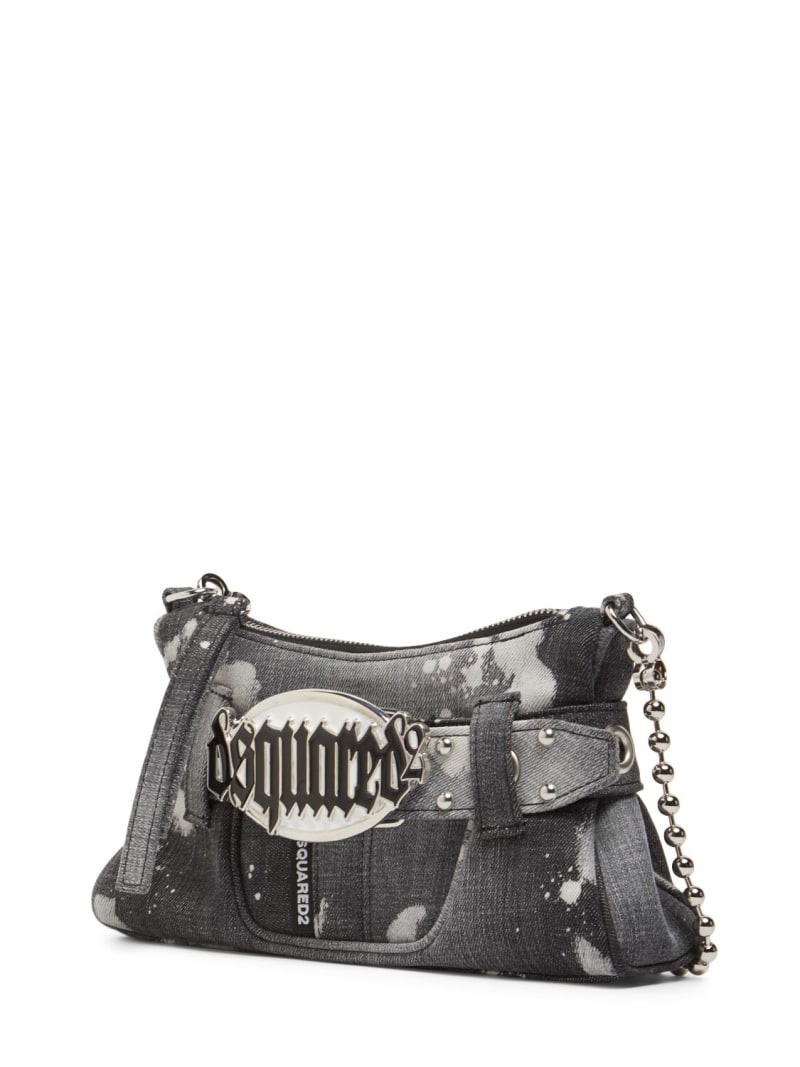 Gothic Dsquared2 denim clutch - 3