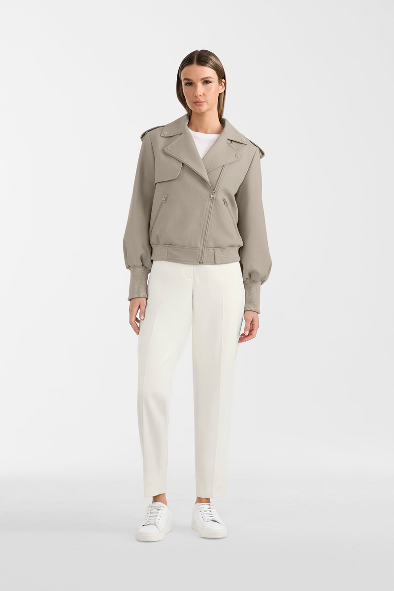 PONY Wool Gabardine Moto Jacket 7