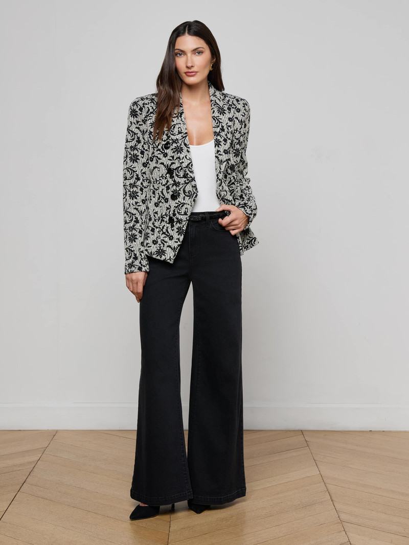 Bethany Flocked Tweed Blazer 4