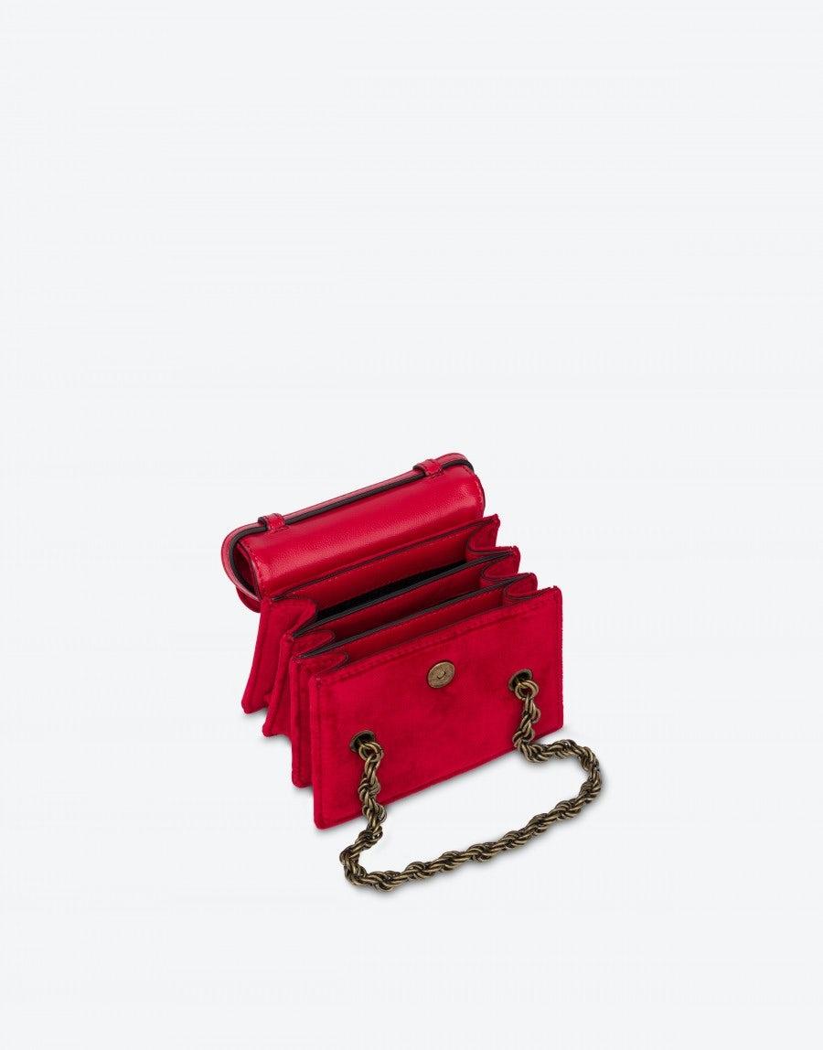 VELVET PADLOCK MINI BAG - 3