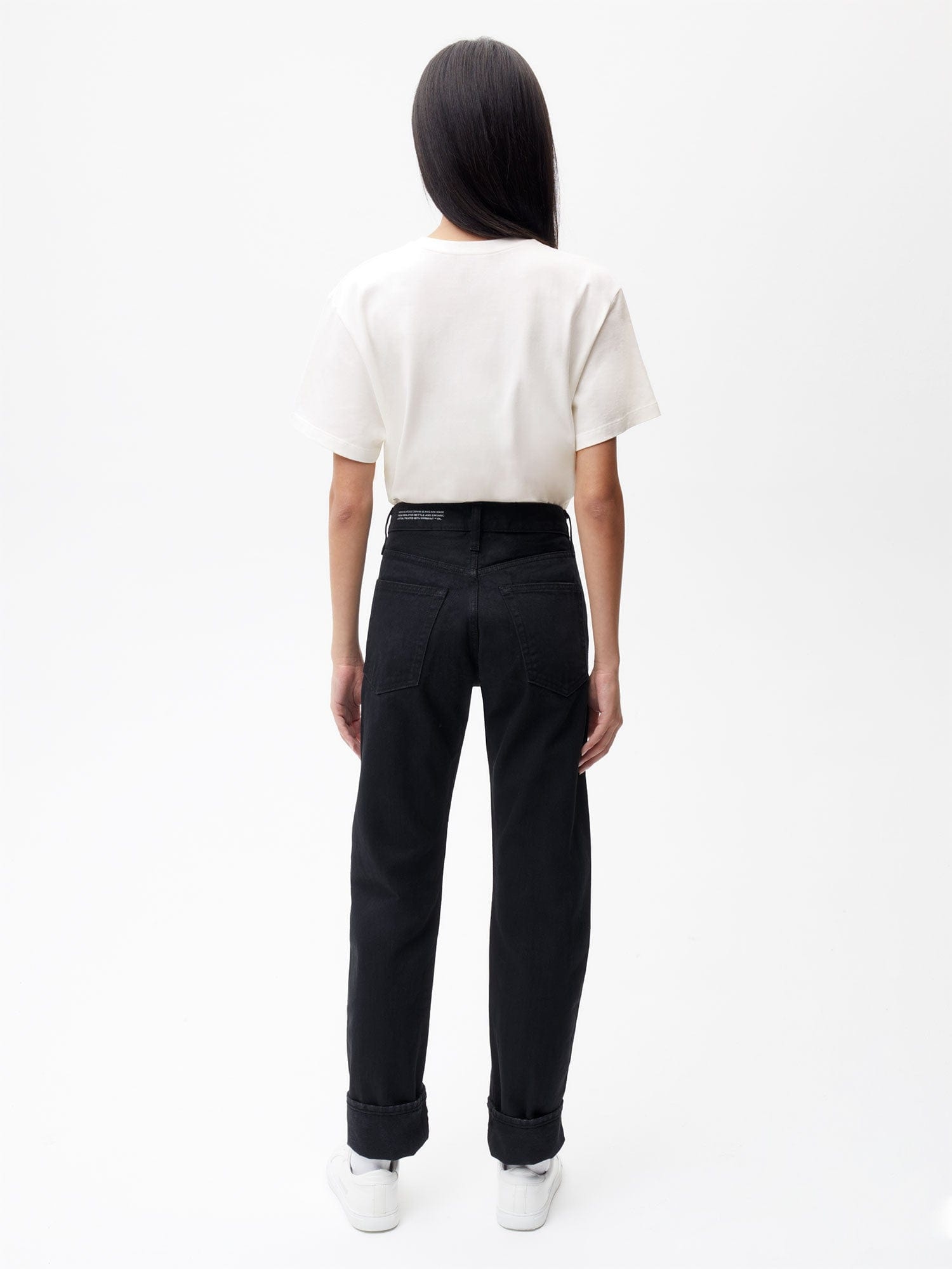 Womens Nettle Denim Straight Leg Jeans - Black - 3