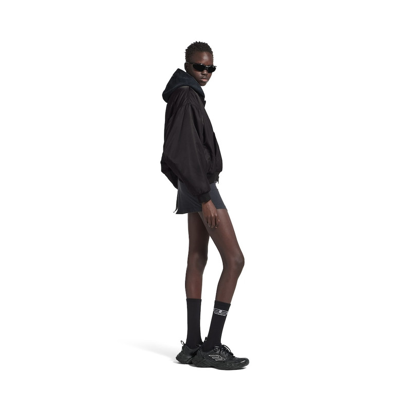 Hooded Bomber in Black 3