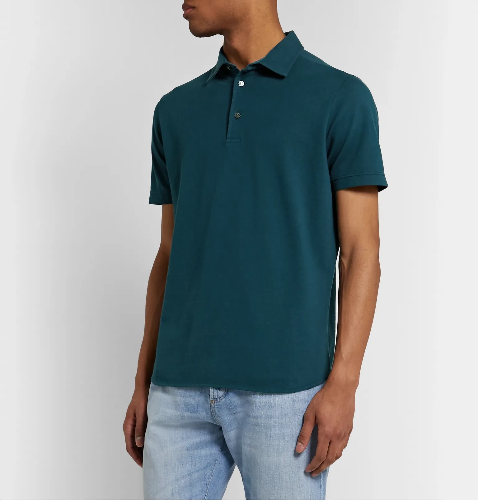 Cotton-Piqué Polo Shirt - 28