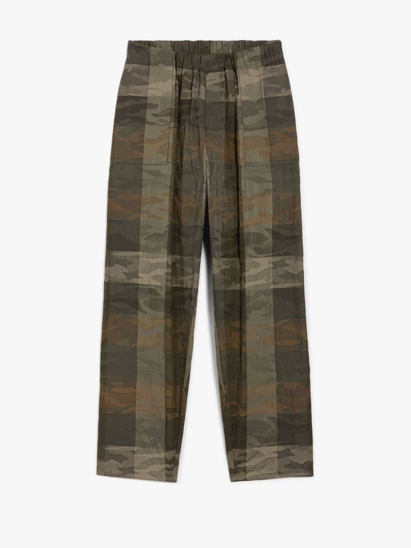 CAPTAIN MILITARY CAMO COTTON & NYLON TROUSERS 1