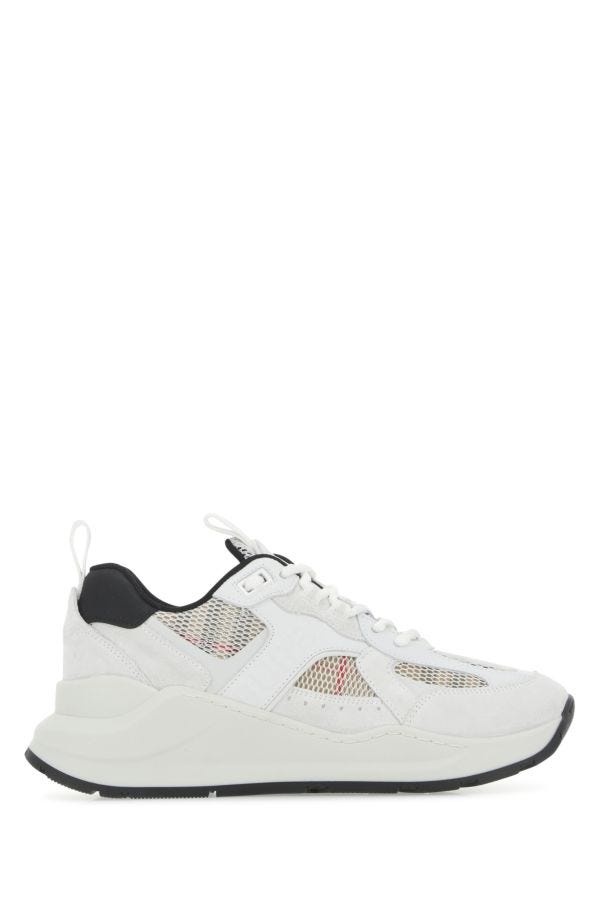 スニーカー Burberry Multicolor leather and suede sneakers Burberry Arthur Leather & Rubber Sneaker Men's Black 42
