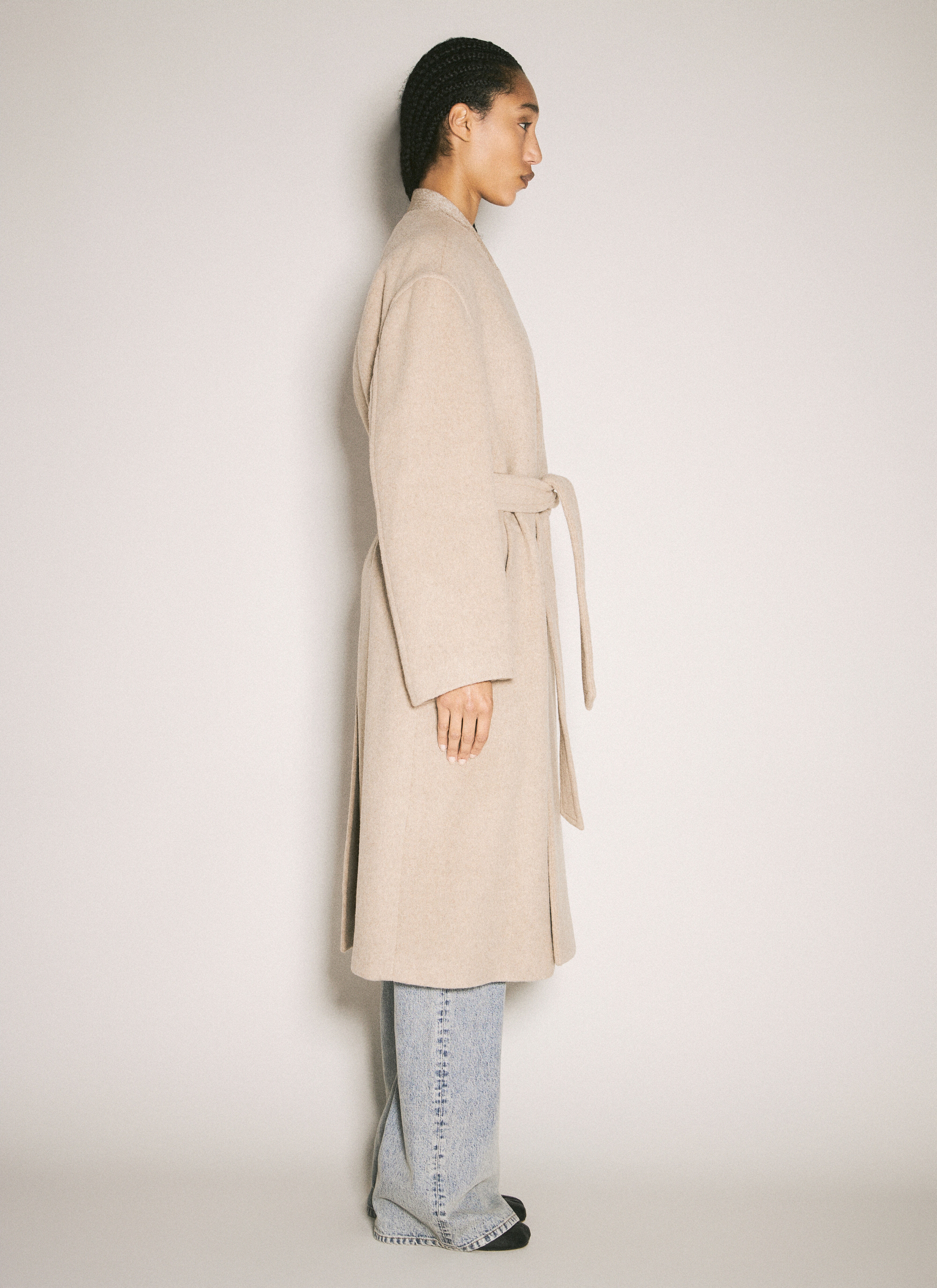 Wraparound Belted Coat - 4