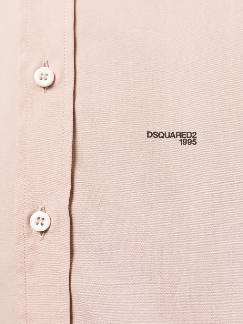 logo-print cotton shirt - 5