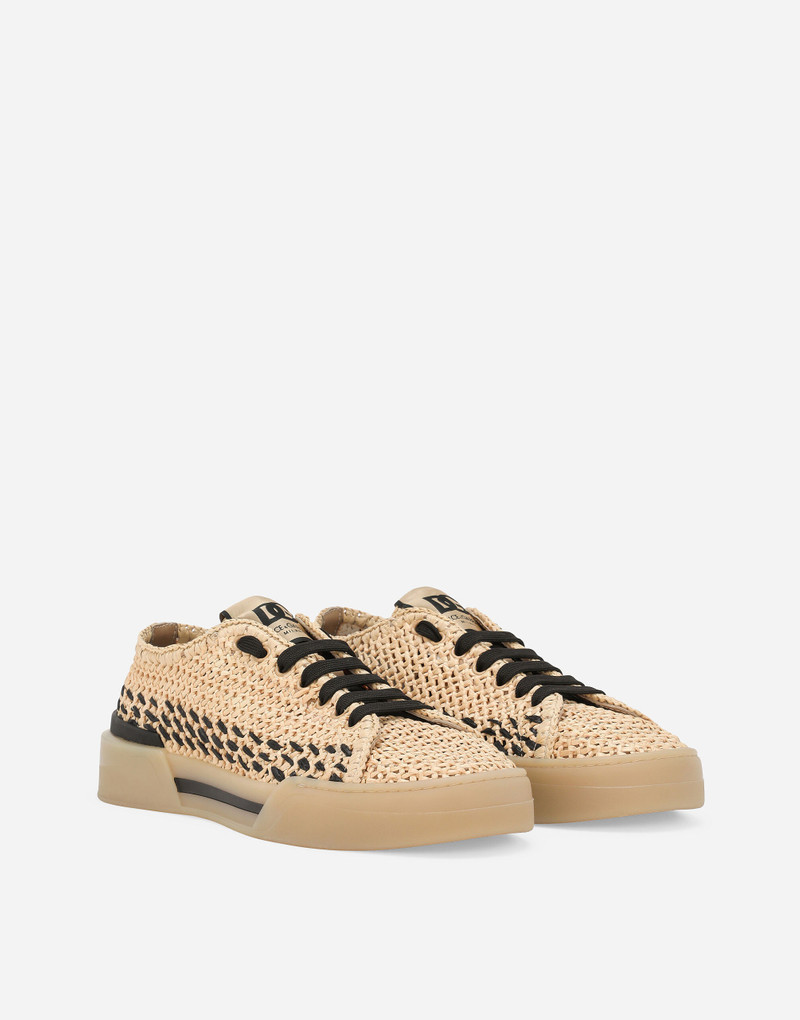 Macramé raffia New Roma sneakers 2