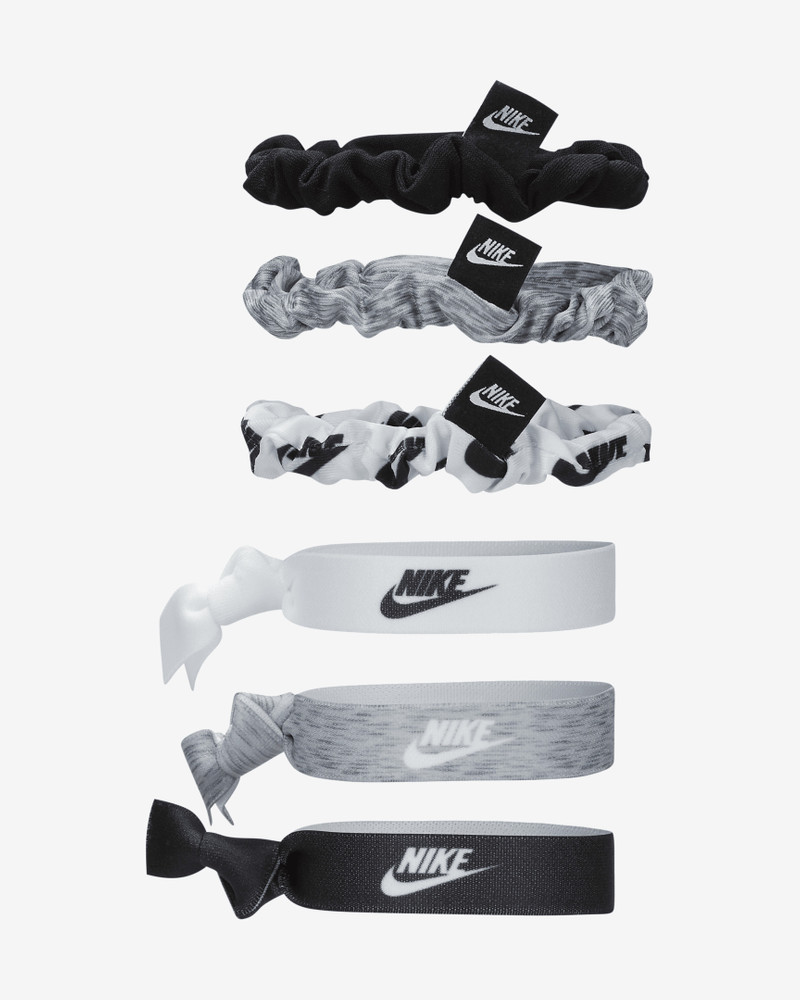 Nike Velvet and Elastic Hairbands (6 Pack) 1