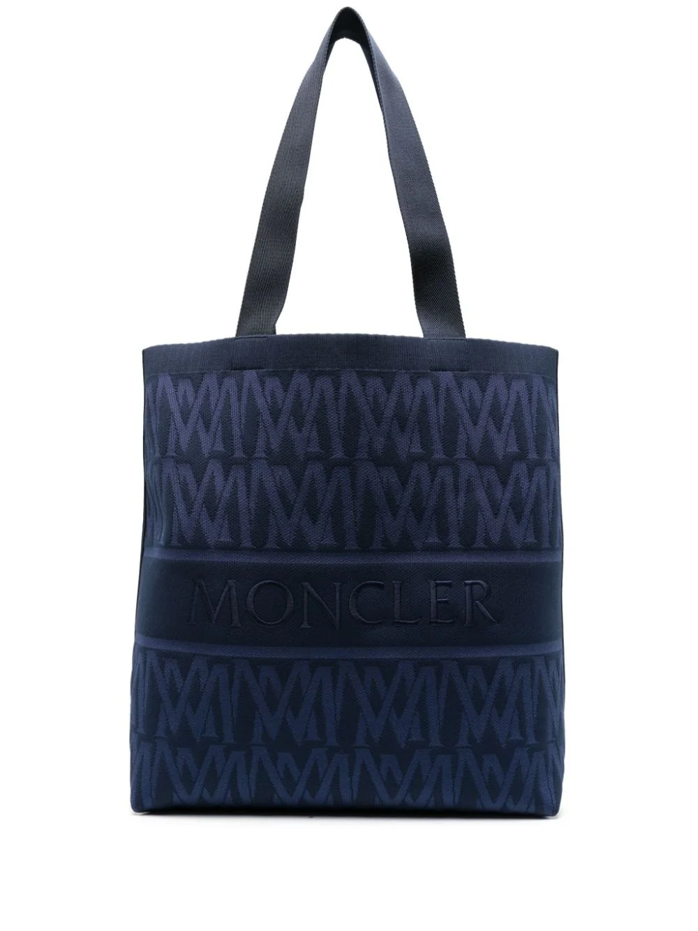 monogram-jacquard tote bag - 1