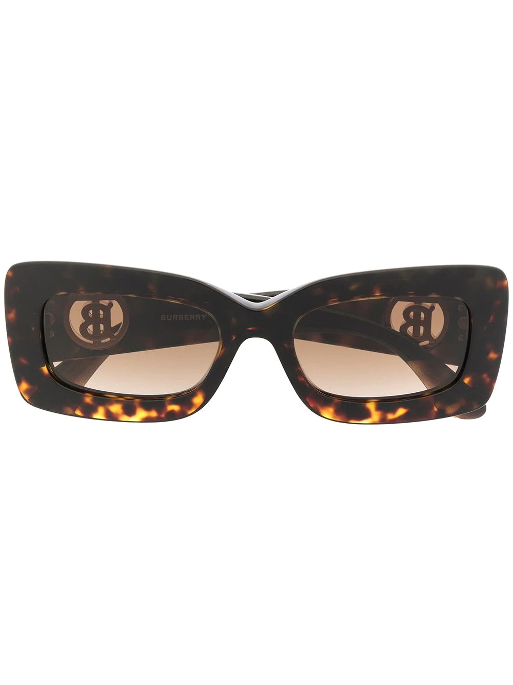 logo-plaque tinted sunglasses - 1