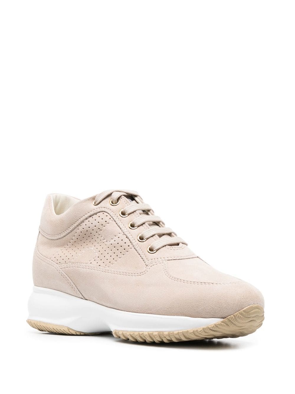 suede lace-up sneakers - 2